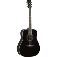 Yamaha FG Trans Dreadnought Black Acoustic Guitar