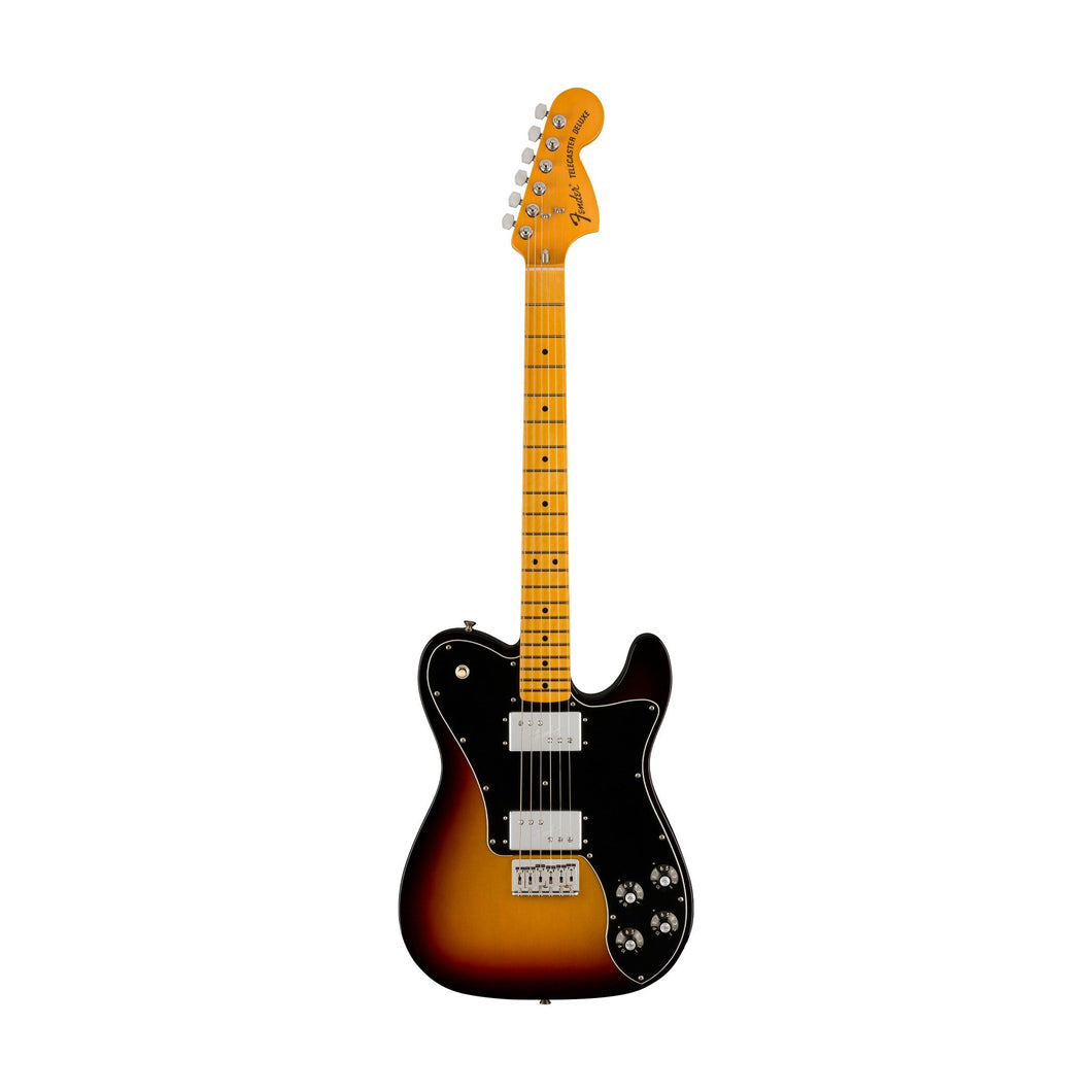 [PREORDER 2 WEEKS] Fender American Vintage II 75 Telecaster Deluxe Electric Guitar, Maple FB, 3-Tone Sunburst