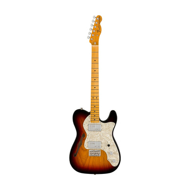 [PREORDER] Fender American Vintage II 72 Telecaster Thinline Electric Guitar, Maple FB, 3-Tone Sunburst
