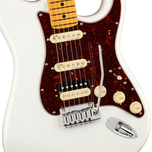 [PREORDER] Fender American Ultra HSS Stratocaster Electric Guitar, Maple FB, Arctic Pearl