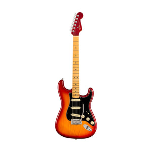 [PREORDER] Fender American Ultra Luxe Stratocaster Electric Guitar, Maple FB, Plasma Red Burst