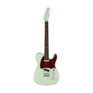 [PREORDER 2 WEEKS] Fender American Ultra Luxe Telecaster Electric Guitar, RW FB, Transparent Surf Green