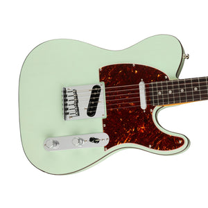 [PREORDER 2 WEEKS] Fender American Ultra Luxe Telecaster Electric Guitar, RW FB, Transparent Surf Green