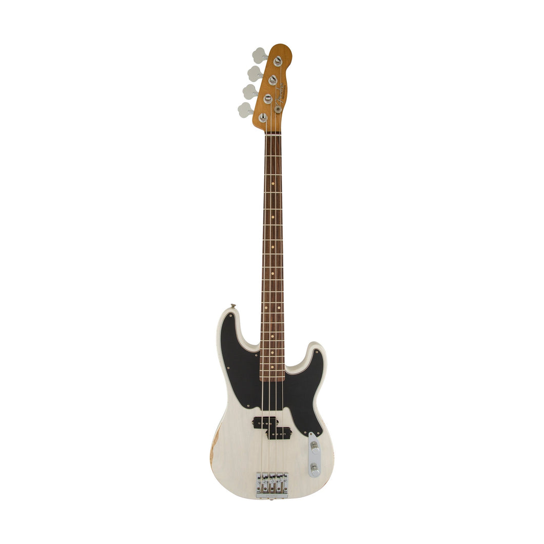 [PREORDER] Fender Mike Dirnt Road Worn Precision Bass Guitar, RW FB, White Blonde