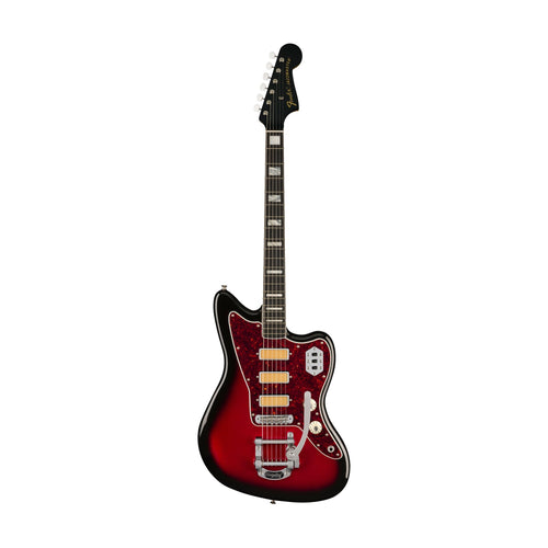 [PREORDER] Fender Gold Foil Jazzmaster Electric Guitar, Ebony FB, Candy Apple Burst