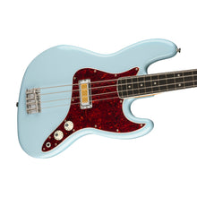 [PREORDER] Fender Gold Foil Jazz Bass 4-String Bass Guitar, Ebony FB, Sonic Blue