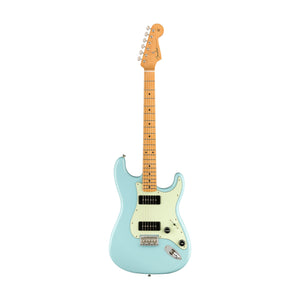 Fender Noventa Stratocaster Electric Guitar, Maple FB, Daphne Blue