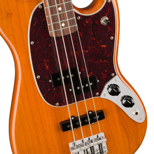 [PREORDER] Fender Player Mustang PJ Bass Guitar, Pau Ferro FB, Aged Natural
