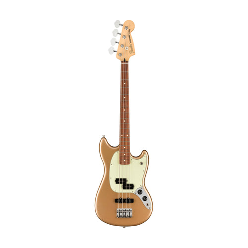 [PREORDER] Fender Player Mustang PJ Bass Guitar, Pau Ferro FB, Firemist Gold