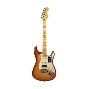 [PREORDER 2 WEEKS] Fender Limited Edition Player Plus Top Stratocaster HSS Electric Guitar, Maple FB, Sienna Sunburst