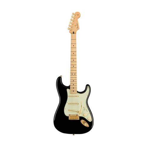 [PREORDER 2 WEEKS] Fender Limited Edition Player Stratocaster Electric Guitar w/Gold Hardware, Maple FB, Black