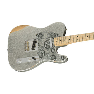 [PREORDER 2 WEEKS] Fender Brad Paisley Road Worn Telecaster Electric Guitar, Maple FB, Silver Sparkle