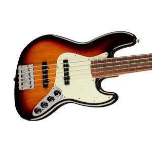 Fender Player Plus Jazz Bass V Guitar, PF FB, 3-Color Sunburst