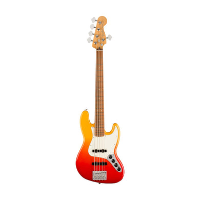 [PREORDER 2 WEEKS] Fender Player Plus Jazz Bass V Guitar, PF FB, Tequila Sunrise