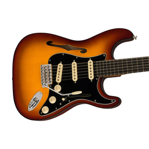 [PREORDER] Fender Limited Edition American Suona Stratocaster Thinline Electric Guitar, Ebony FB, Violin Burst