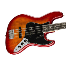 Fender Ltd Ed Rarities Flame Ash Top Jazz Bass Guitar, Plasma Red Burst
