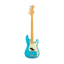 [PREORDER 2 WEEKS] Fender American Professional II Precision Bass Electric Guitar, Maple FB, Miami Blue