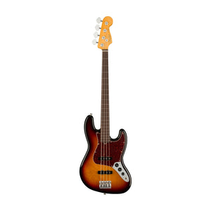 [PREORDER] Fender American Professional II Fretless Jazz Bass Electric Guitar, RW FB, 3-Tone Sunburst