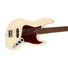 Fender American Professional II Fretless Jazz Bass Electric Guitar, RW FB, Olympic White
