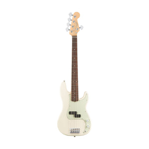 [PREORDER 2 WEEKS] Fender American Professional 5-String Precision Bass Guitar, Rosewood FB, Olympic White