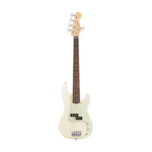 Fender American Professional 5-String Precision Bass Guitar, Rosewood FB, Olympic White