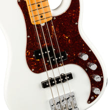 [PREORDER 2 WEEKS] Fender American Ultra Precision Bass Guitar, Maple FB, Arctic Pearl
