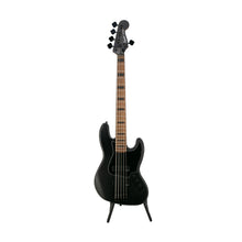 [PREORDER 2 WEEKS] Squier FSR Contemporary Active Jazz V Bass Guitar, Flat Black