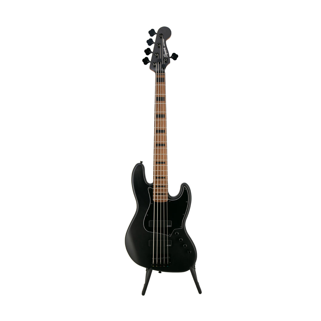 [PREORDER 2 WEEKS] Squier FSR Contemporary Active Jazz V Bass Guitar, Flat Black