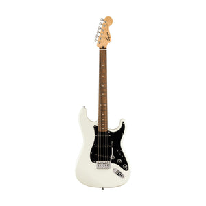 [PREORDER] Squier FSR Sonic Stratocaster Electric Guitar w/Black Pickguard, Laurel FB, Arctic White
