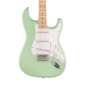 [PREORDER] Squier FSR Sonic Stratocaster Electric Guitar w/White Pickguard, Maple FB, Surf Green