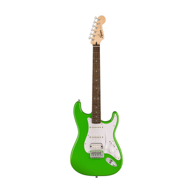 [PREORDER] Squier FSR Sonic Stratocaster HSS Electric Guitar w/White Pickguard, Laurel FB, Lime Green