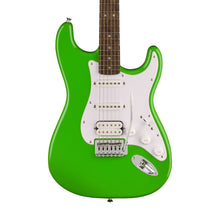 [PREORDER] Squier FSR Sonic Stratocaster HSS Electric Guitar w/White Pickguard, Laurel FB, Lime Green