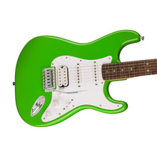[PREORDER] Squier FSR Sonic Stratocaster HSS Electric Guitar w/White Pickguard, Laurel FB, Lime Green