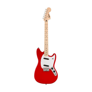 [PREORDER] Squier Sonic Mustang Electric Guitar w/White Pickguard, Maple FB, Torino Red