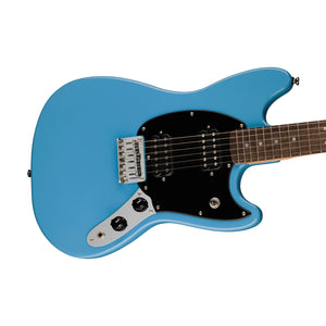 [PREORDER] Squier Sonic Mustang HH Electric Guitar w/Black Pickguard, Laurel FB, California Blue