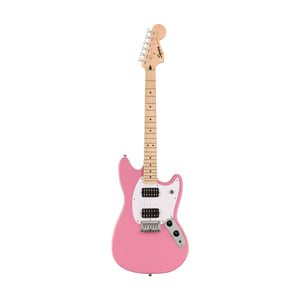 [PREORDER] Squier Sonic Mustang HH Electric Guitar w/White Pickguard, Maple FB, Flash Pink
