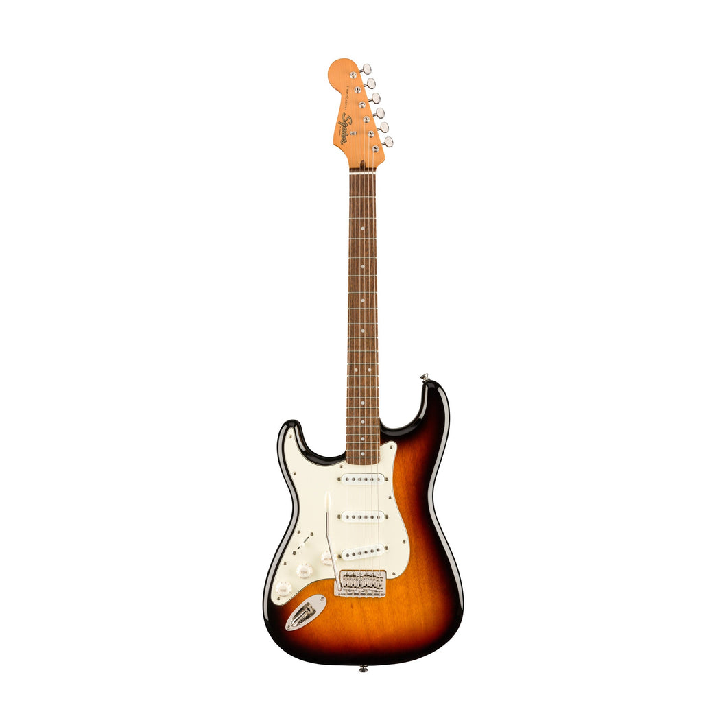 [PREORDER 2 WEEKS] Squier Classic Vibe 60s Stratocaster Left-Handed Electric Guitar, Laurel FB, 3-Tone Sunburst