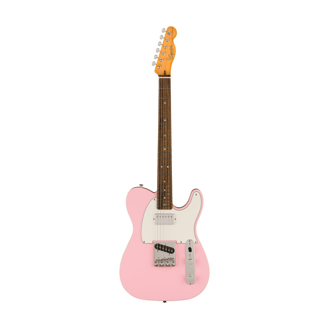 Squier FSR Classic Vibe 60s Custom Telecaster Electric Guitar, Laurel FB, Shell Pink