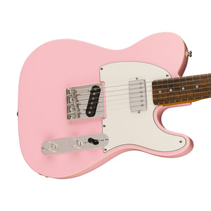 Squier FSR Classic Vibe 60s Custom Telecaster Electric Guitar, Laurel FB, Shell Pink