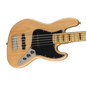 [PREORDER] Squier Classic Vibe 70s Jazz 5-String Bass Guitar, Maple FB, Natural