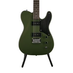 [PREORDER] Squier FSR Paranormal Baritone Cabronita Telecaster Electric Guitar, Laurel FB, Olive Green