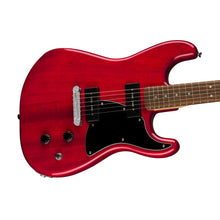 [PREORDER] Squier Paranormal Strat-O-Sonic Electric Guitar, Laurel FB, Crimson Red Transparent