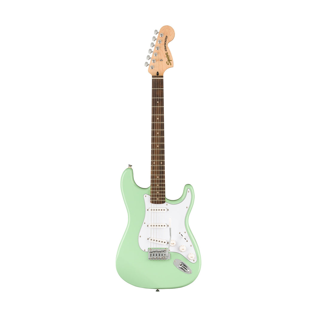 [PREORDER] Squier FSR Affinity Series Stratocaster Guitar w/White Pearloid Pickguard, Laurel FB, Surf Green