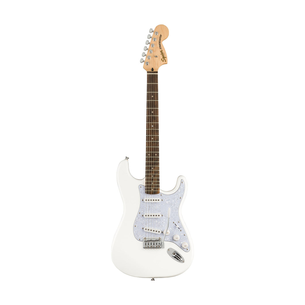 [PREORDER] Squier FSR Affinity Series Stratocaster Guitar w/White Pearloid Pickguard, Laurel FB, Arctic White