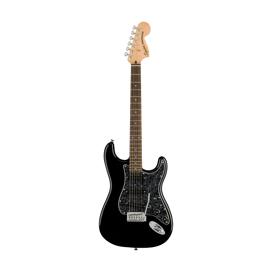 [PREORDER] Squier FSR Affinity Series Stratocaster Electric Guitar w/Black Pearloid Pickguard, Laurel FB, Black