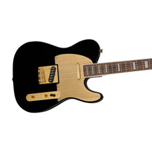 Squier 40th Anniversary Gold Edition Telecaster Electric Guitar, Black