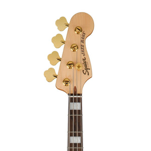 [PREORDER 2 WEEKS] Squier 40th Anniversary Gold Edition Jazz Bass Guitar, Ruby Red Metallic