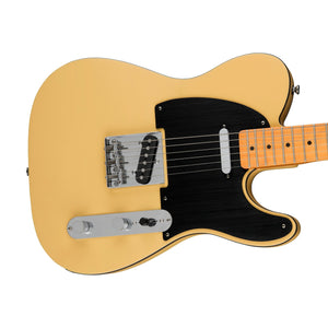 Squier 40th Anniversary Telecaster Vintage Edition Electric Guitar, Maple FB, Satin Vintage Blonde