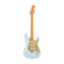 Squier 40th Anniversary Stratocaster Vintage Edition Electric Guitar, Maple FB, Satin Sonic Blue
