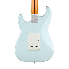 Squier 40th Anniversary Stratocaster Vintage Edition Electric Guitar, Maple FB, Satin Sonic Blue